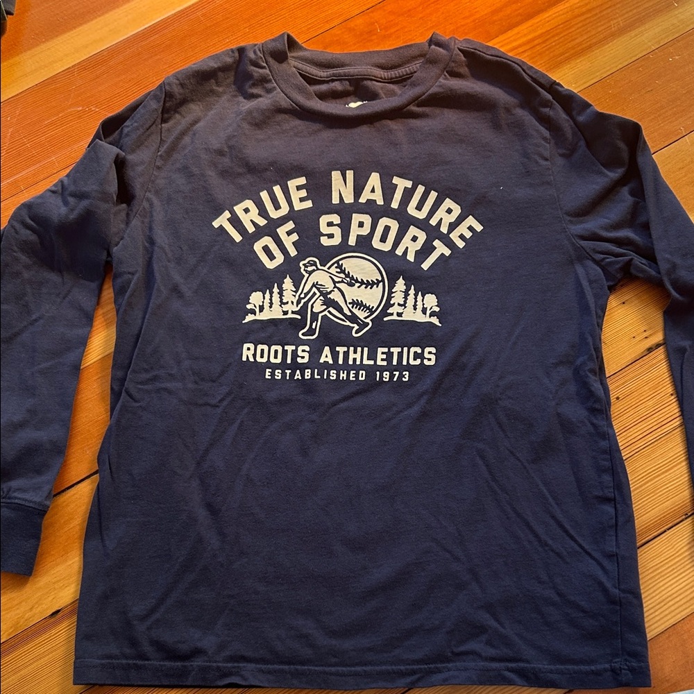 Roots Navy Blue Long Sleeve Shirt
